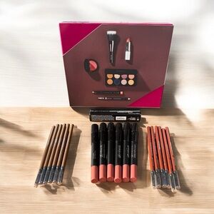 GLO MINERALS COSMETICS BUNDLE – SUEDE MATTE STICKS & BROWLINERS (LOT 4)